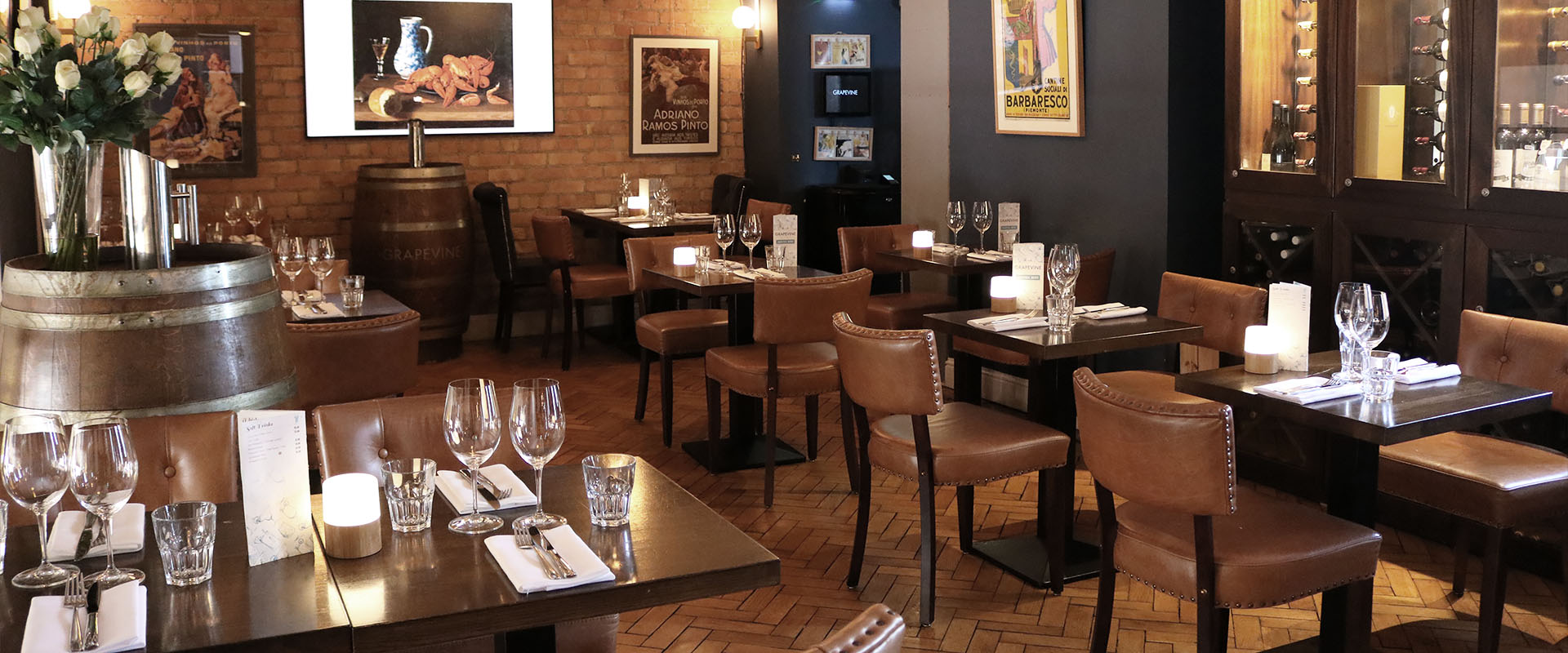 Upstairs Dining Area - Grapevine Dalkey Restaurant and Wine Bar