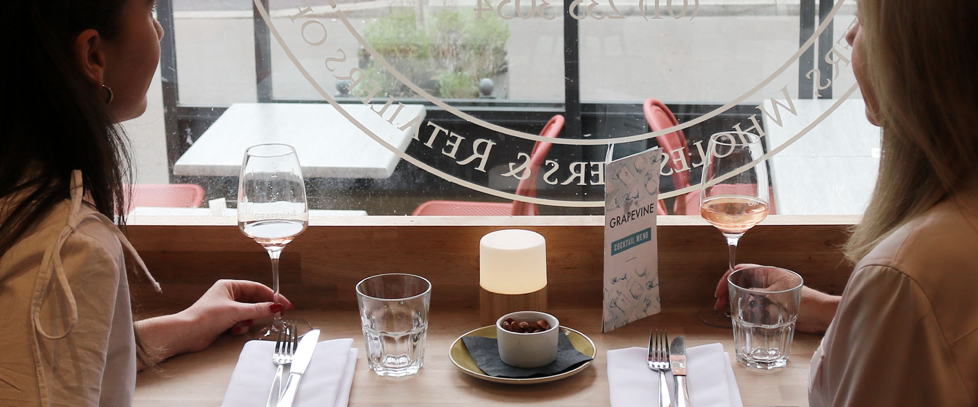 Home Gallery Window Seat Table - Grapevine Dalkey Restaurant and Wine Bar