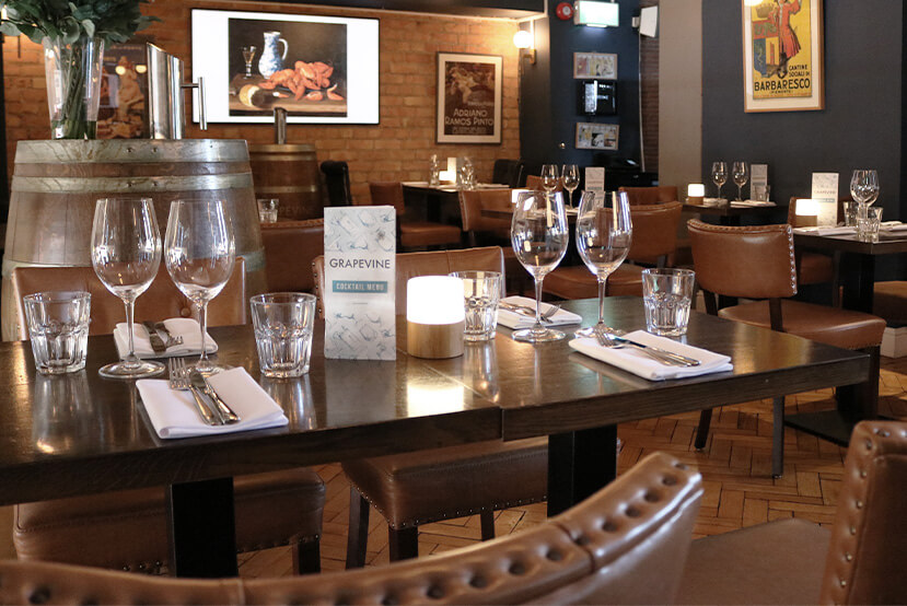 Upstairs Dining Area - Grapevine Dalkey Restaurant and Wine Bar